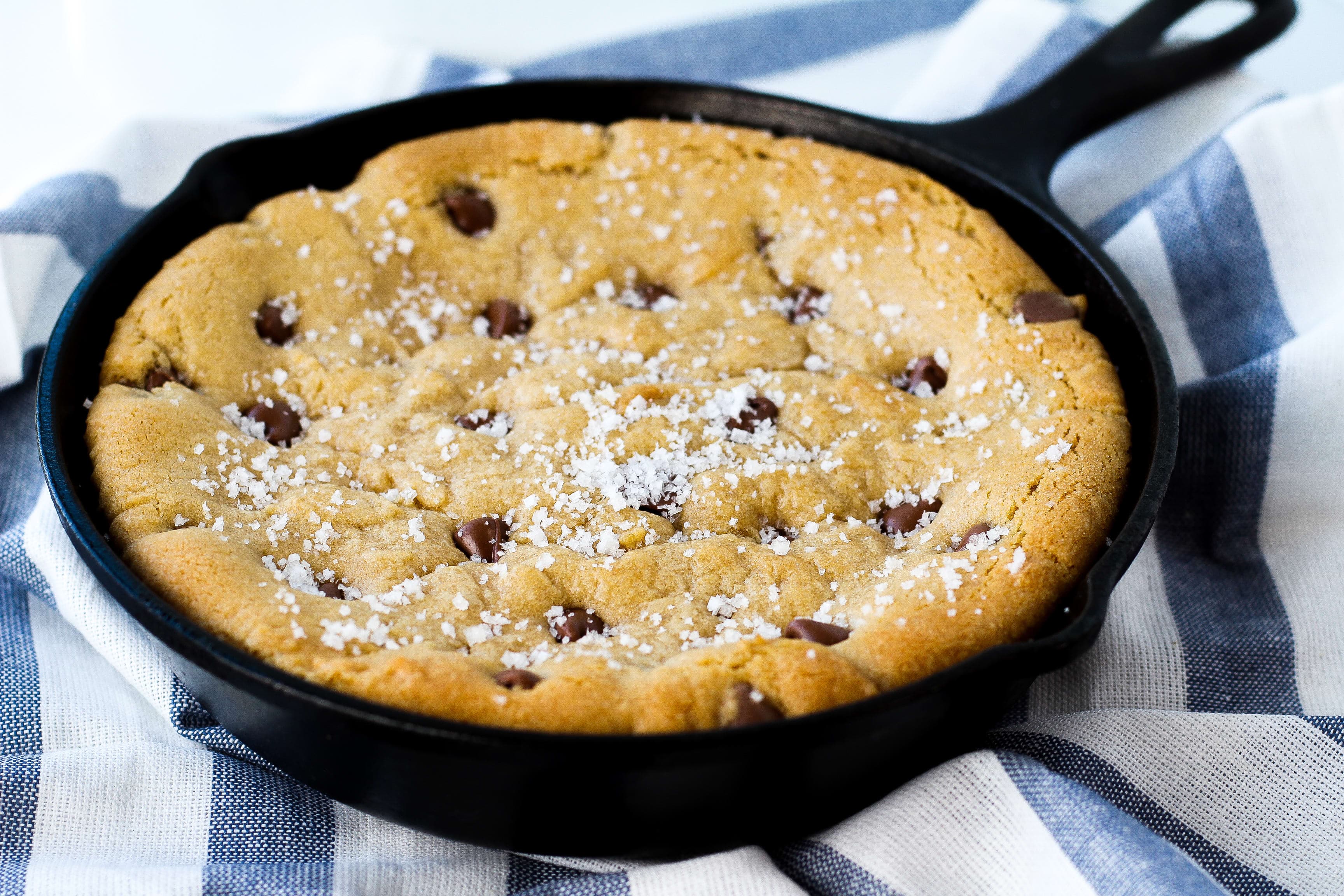 Sea Salt Chocolate Chip Cookie Skillet