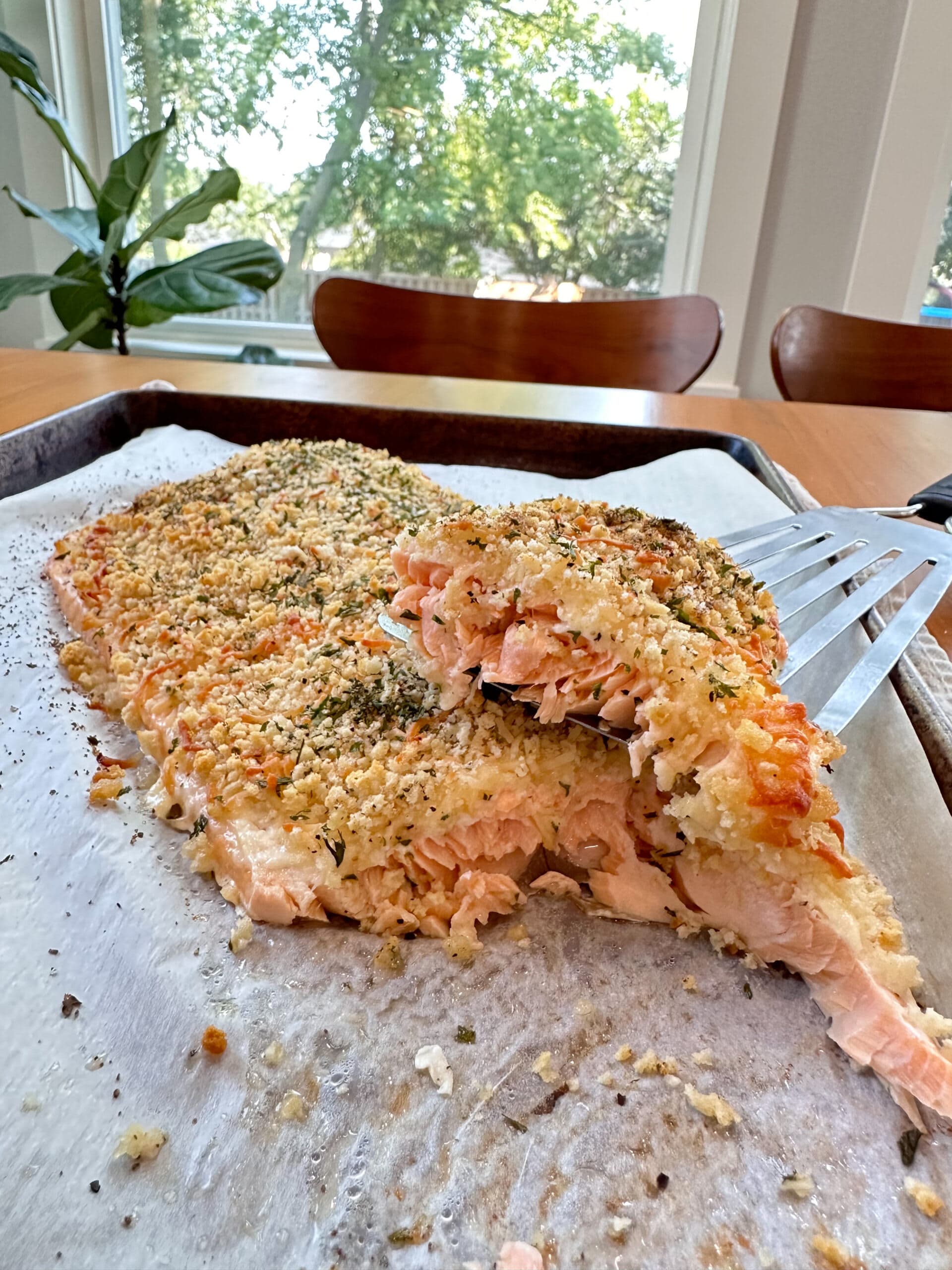 Sheet-Pan Panko Salmon